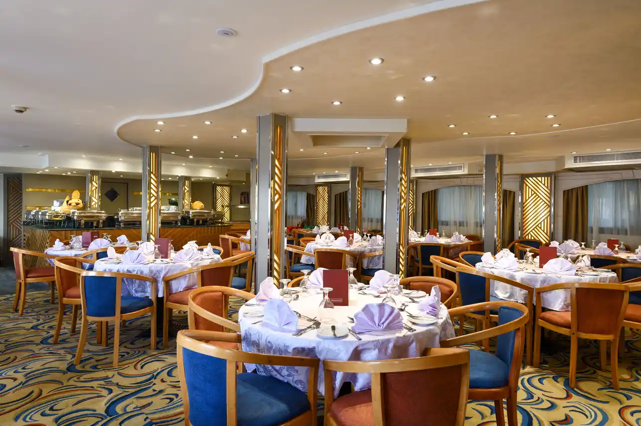 Restaurant aboard the Nile Treasure Nile Cruise Nile cruise